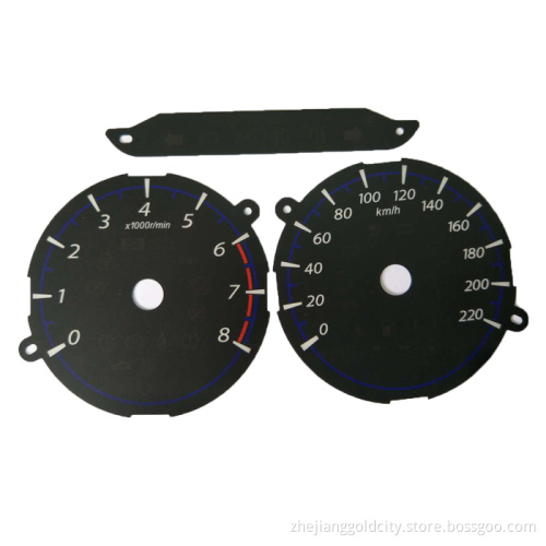 Informations sur la conduite en toute sécurité Carte de compteur 2D / Instrument d'avion
